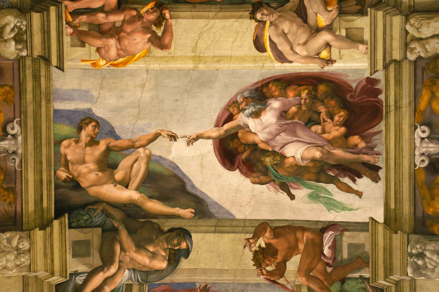 Michelangelo - De Schepping van Adam